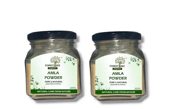 Forestree Amla Powder for Hair Growth, Hair Care, Skin Care and Dietary Supplement (100GM(PACK OF 2))