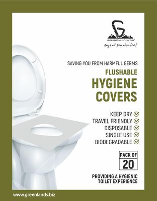Greenlands Hygiene Cover (Toilet Seat Cover) - 20 Sheets