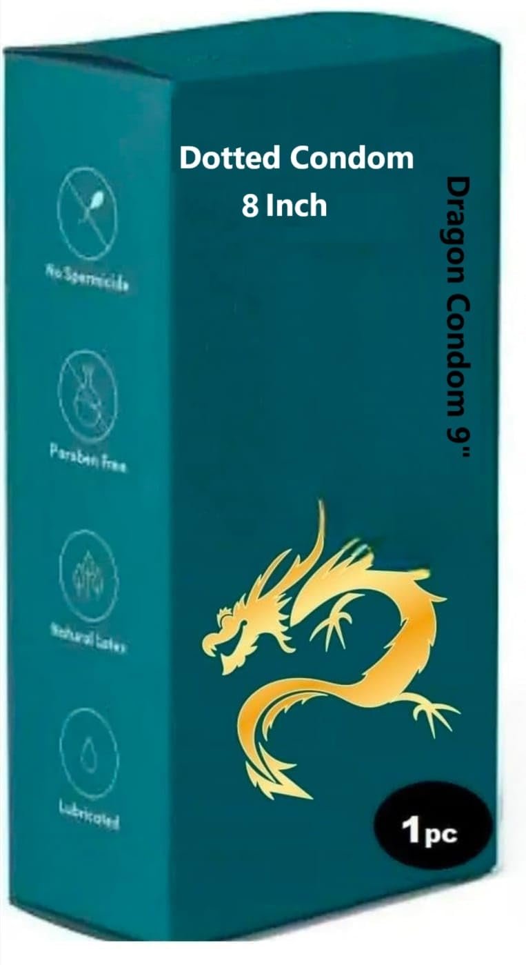 Dra - gon Ultra Thick Condom Natural Real-skin colour for Men Pack of 1 (8 Inch)