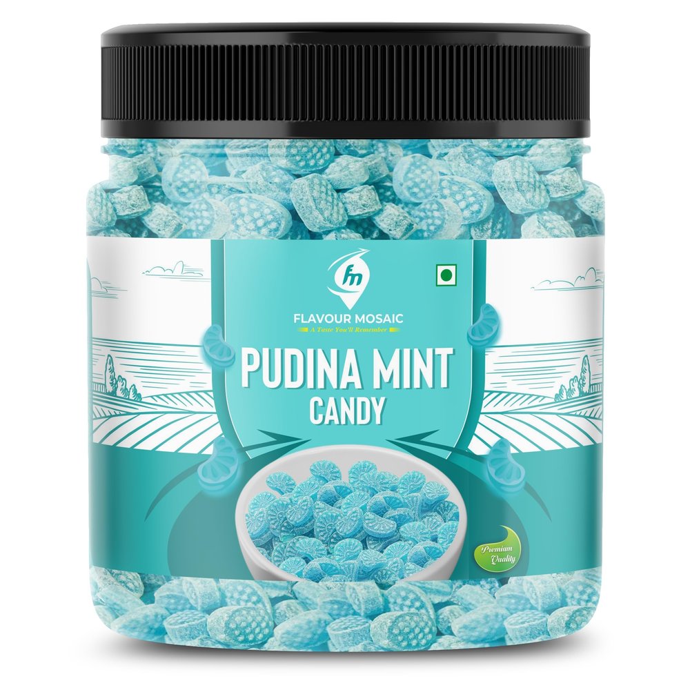 FLAVOUR MOSAIC Pudina Mint Candy | 1200g | Mint Flavoured Candy | Mukhwas | Mouth Freshener for Cooling Digestive Relief (Pack of 3, 400gm each)
