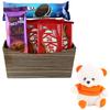 SFU E Com Beautiful Chocolate Gift Hamper | Valentine Love Teddy Bear With Chocolate Combo | Valentine Chocolate Hamper | 1015 view 1