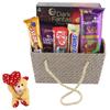 SFU E Com Almond Chocolate Gift Hamper | Valentine Heart Teddy Bear With Chocolate Combo | Valentine Chocolate Hamper | 811 view 1