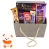SFU E Com Almond Chocolate Gift Hamper | Valentine Love Teddy Bear With Chocolate Combo | Valentine Chocolate Hamper | 811 view 1