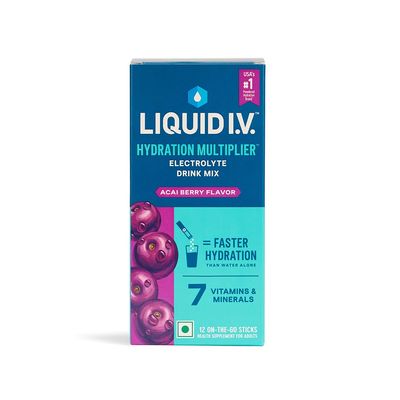 Liquid I.V. Hydration Multiplier- Acai Berry | Electrolyte Powder Drink Mix 16g | Pack of 12
