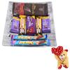 SFU E Com Bournville Chocolate Gift Hamper With Tray | Valentine Heart Teddy Bear With Chocolate Combo | Valentine Chocolate Hamper | 551 view 1