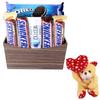 SFU E Com Almond Chocolate Gift Hamper | Valentine Heart Teddy Bear With Chocolate Combo | Valentine Chocolate Hamper | 992 view 1