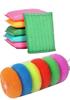 ARYANSH Shoppe Multi Colour Foam Pad Sponge & Plastic Scrub Pads Foam Pad Sponge Scourer Kitchen Scrubber for Dish/Utensils/Tiles Cleaning Heavy Quality (Pack of 4+4) view 1