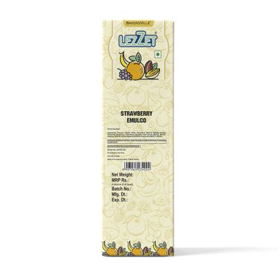 Lezzet Strawberry Flavour Emulco For Cake, Pastries & Desserts, 500 ML
