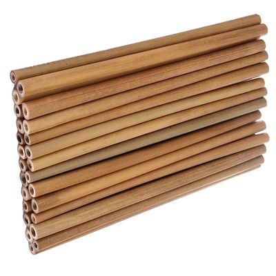 bnf 30Pack Natural Bamboo Drinking Straws - Eco-Friendly,Reusable Bamboo Straws |Crafts | Multi-Purpose Craft Supplies | Crafting Pieces | Wooden Pieces