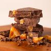 Goosebumps Orange Rock Salt 55% Dark Chocolate Mini Bar | Made with Real Orange pieces & Couverture | Fruit Chocolate Bars (Set Of 6) view 4