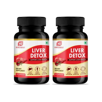 HIMSAMRAT Liver Detox For Fatty Liver & Liver Toxins. Pack of 2 HMLIVERDETOX02