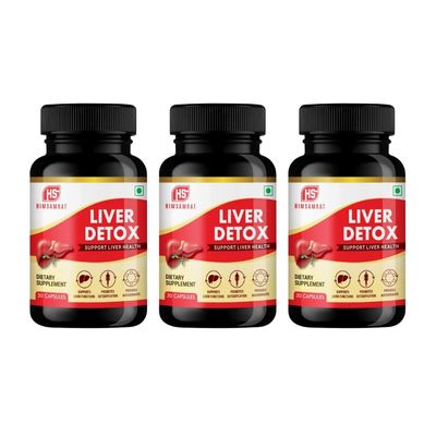 HIMSAMRAT Liver Detox For Fatty Liver & Liver Toxins. Pack of 3 HMLIVERDETOX03