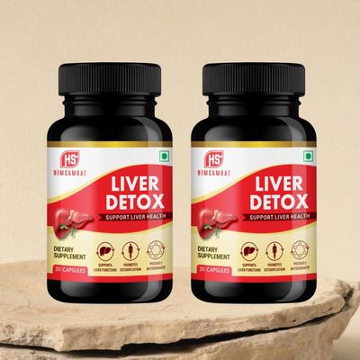 HIMSAMRAT Liver Detox For Fatty Liver & Liver Toxins. Pack of 2 FASSI-HMLIVERDETOX02