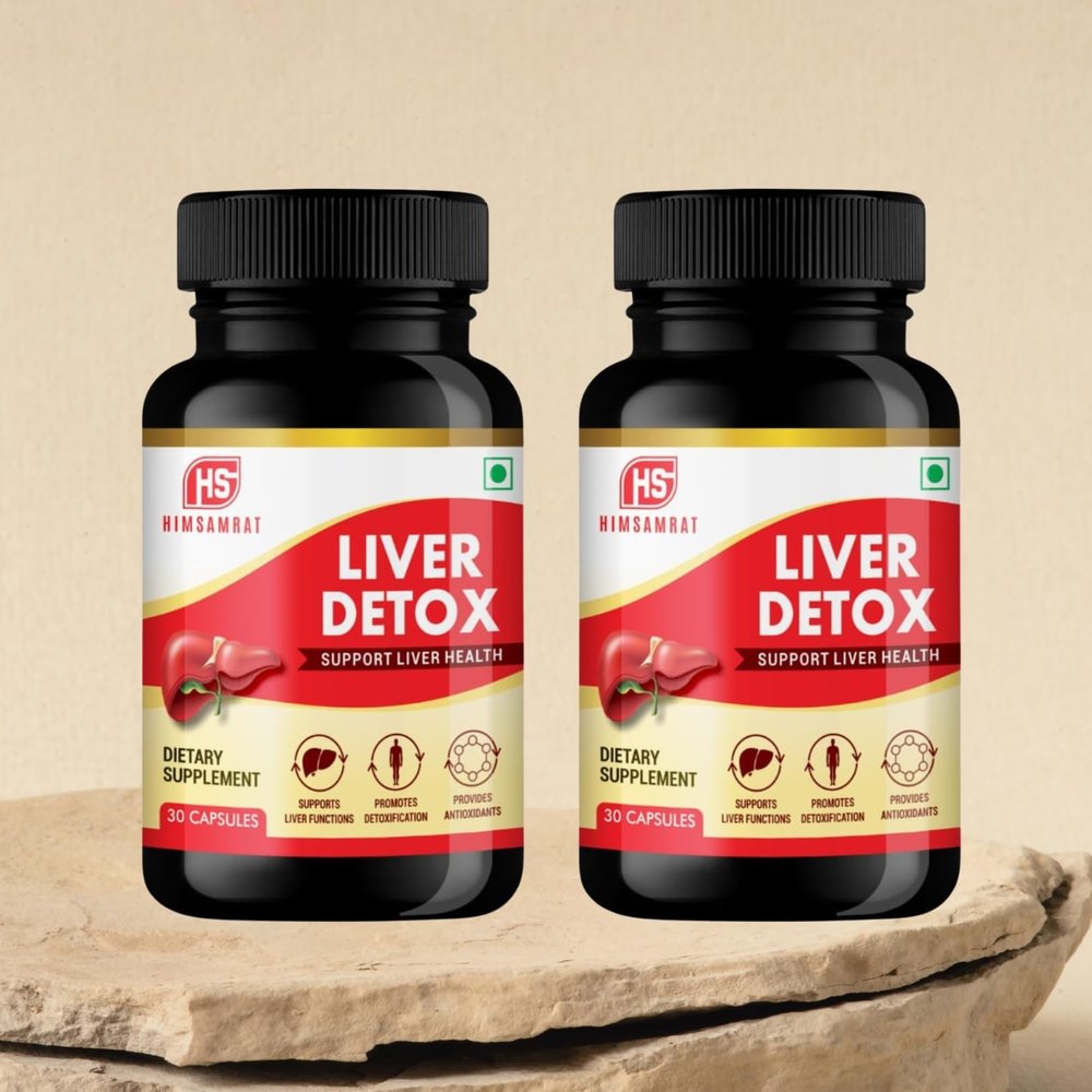 HIMSAMRAT Liver Detox For Fatty Liver & Liver Toxins. Pack of 2 FASSI-HMLIVERDETOX02