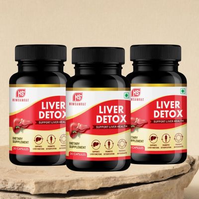 HIMSAMRAT Liver Detox For Fatty Liver & Liver Toxins. Pack of 3 FASSI-HMLIVERDETOX03