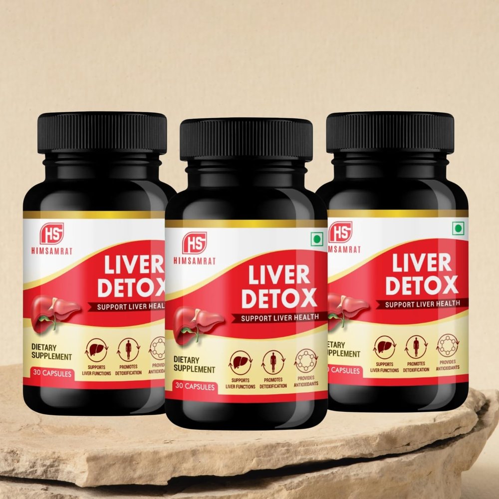 HIMSAMRAT Liver Detox For Fatty Liver & Liver Toxins. Pack of 3 FASSI-HMLIVERDETOX03