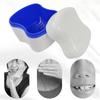 LOOM TREE Denture Bath Box Organizer With Strainer Basket Teeth Portable Navy Blue | Oral Care | Denture Care view 2