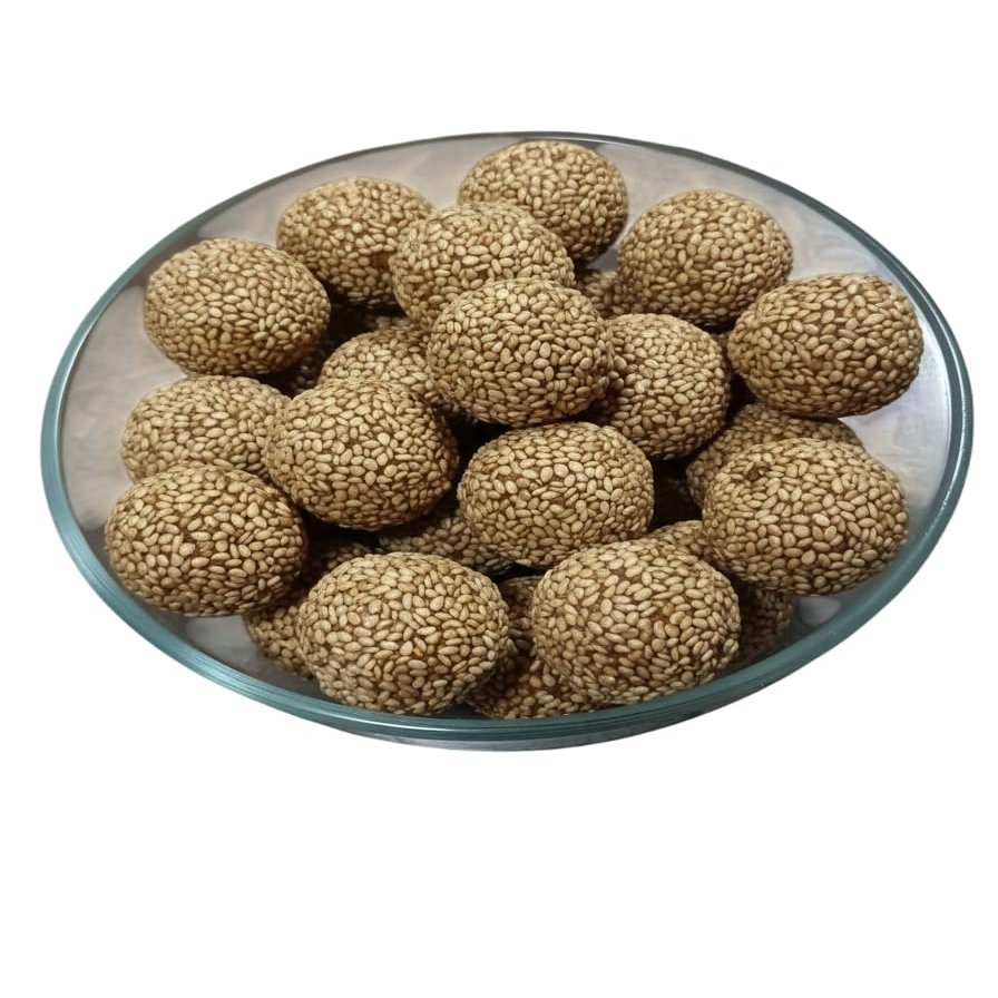 Handmade Til Ladoo (500g) |Avadh Style Soft Seasme Jaggery Laddu ( )|Taste Of Ayodhya/ /|Healthy snacks |Makar Skranti Special Snacks | Ghee n Jaggry (500Gram)