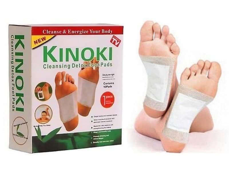 AK Enterprise Natural Ginger Detox Foot Patches, 10 Pairs, white Foil Reflexology Pads for Stress Relief