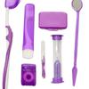 LOOM TREE 8 Kit Orthodontic Set Oral Care Cleaning Protective Wax Brush Floss Purple | Health Care | Other Health Care Supplies view 2