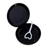 LOOM TREE Portable Retainer Case Oral Organizer Durable Dentures Storage Boxes Black | Oral Care view 1