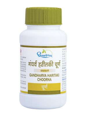 Dhootapapeshwar Gandharva Haritaki Choorna | 100% Organic | No Added Flavors or Colors | Supports Digestive Health & Detox | Natural Ayurvedic Powder | 120g (Pack Of 2)