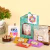 Mo's Bakery Holi Green Gift Box with Apple Cinnamon & Oatmeal Cookies,Thandai Mix & Holi Colours | Cookies Gift Box for Holi | Herbal Gulal 15g x 3 colours | Corporate & Festive Gifts | Skin Friendly Holi colour view 2