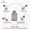 acturaa Hot Water Bag With Cover For Period Cramps, Warm Pack for Muscle Relaxation, Back, Stomach, And Full Body Pain Relief (Pack of 1) view 4