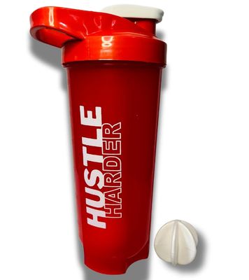 1 MORE REP 750ml Protein Shaker Bottle with Blending Ball | BPA-Free, Leak-Proof Gym Shaker for Men & Women | Ideal for Protein Shakes & Fitness Workouts (RED)
