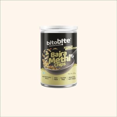 Bajra Methi Chips | Healthy Millet Snack | Crispy & Spiced | No Preservatives | Plant-Based Gujarati Namkeen | 80g