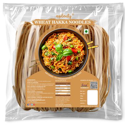 Aplenty Atta Hakka Noodles | Veg Chowmein Masala Maggie | Chowmin | Long Slurpy | Plain Chopsuey Noodles | No Preservatives (200g, Atta Hakka Noodle)