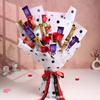 Floweraura Love Bouquet of 5 Red Roses & 15 Mix Chocolates For Birthday & Anniversary Gift,Valentine Day,Chocolate Day & Rose Day Gift For Boyfriend,Girlfriend,Wife & Husband (Same Day Delivery),500 G view 2