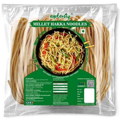 Aplenty Hakka Noodles | Veg Chowmein Masala Maggie | Chowmin Noodles | Long Slurpy Noodles | Plain Chopsuey Noodles | No Preservatives (1800g, Barnyard & Mix Millet)