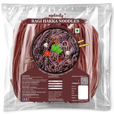 Aplenty Ragi Hakka Noodles | Veg Chowmein Masala Maggie | Chowmin | Long Slurpy | Plain Chopsuey | No Preservatives (1800g, Ragi & Mix Millet Noodles)