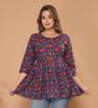 100% Cotton Maternity Feeding Top for Women | Nursing Short Kurtis with Zip | Pregnancy Long Tunics for Jeans | Maternity Nursing Clothes for Easy Breast Feeding | Pregnancy Clothing. view 3