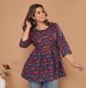 100% Cotton Maternity Feeding Top for Women | Nursing Short Kurtis with Zip | Pregnancy Long Tunics for Jeans | Maternity Nursing Clothes for Easy Breast Feeding | Pregnancy Clothing. view 4
