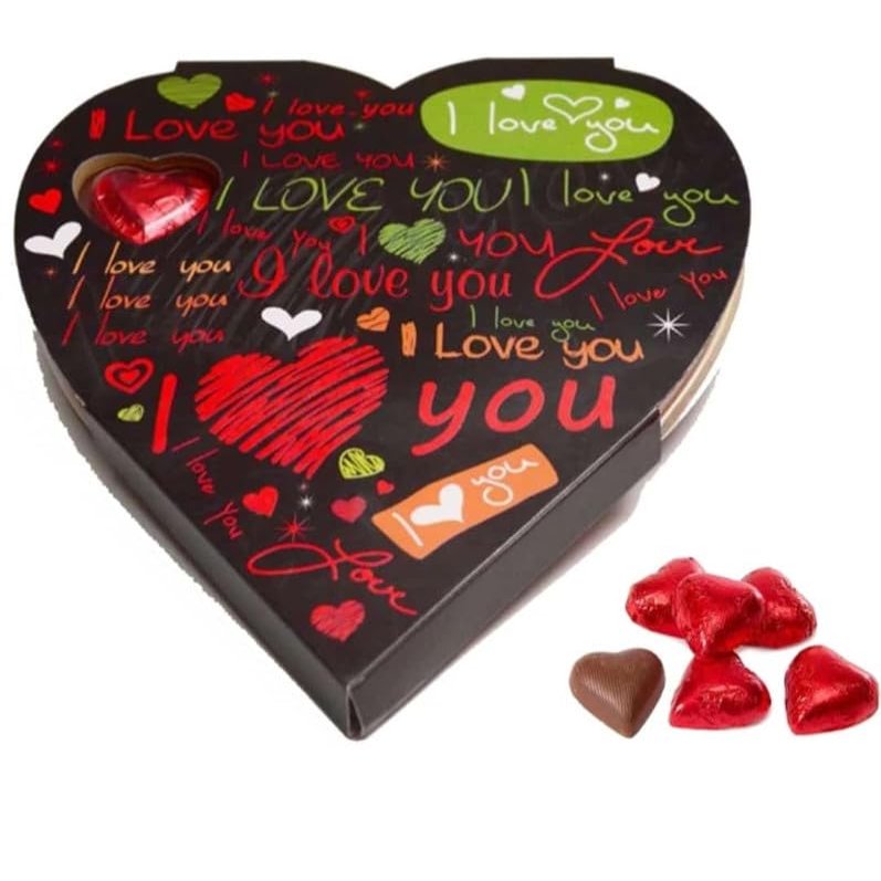 HIT CHOCOLATES Valentine special box with 11 pcs heart shape choclates