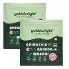 GOBBLERIGHT Spinach & Quinoa Wraps 150g (6 Wraps - Pack of 2)  Low-Calorie, High-Protein, Low GI, Iron & Calcium-Rich, Fibre-Packed, Vegan & Gut-Friendly view 1