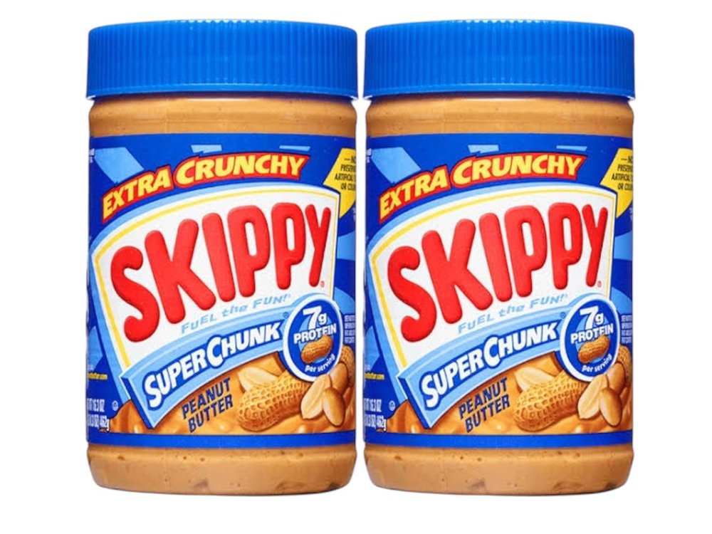 CELEBRINO S-Kippy Super Chunk Peanut Butter, 462 Gram (Pack of 2)