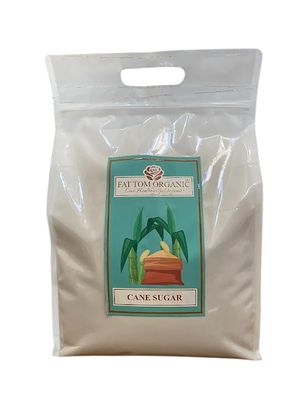 FAT TOM ORGANIC Cane Sugar  Bulk Pack of Natural Sweetener, Suitable for Larger Households or Commercial Use (5Kg)