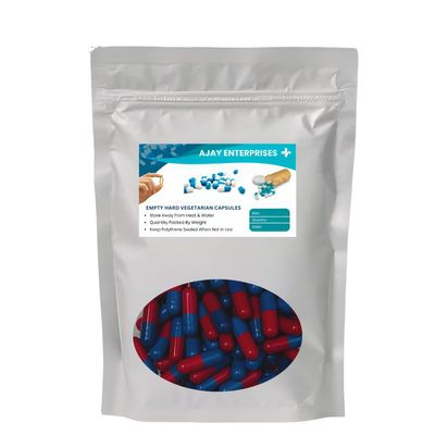 AJAY ENTERPRISES Empty Gelatin Capsules(Pack of 2000) (BLUE RED, SIZE 0 (500 MG))