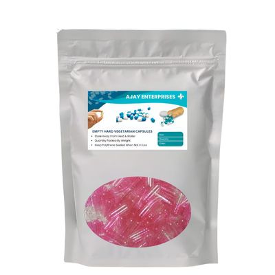 AJAY ENTERPRISES Empty Vegetarian Capsules (Pack of 2000) (Pink-CT, SIZE 0 (500 MG))