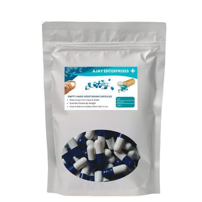 AJAY ENTERPRISES Empty Gelatin Capsules (Pack of 2000) (White-Blue, SIZE 00 (1000 MG))