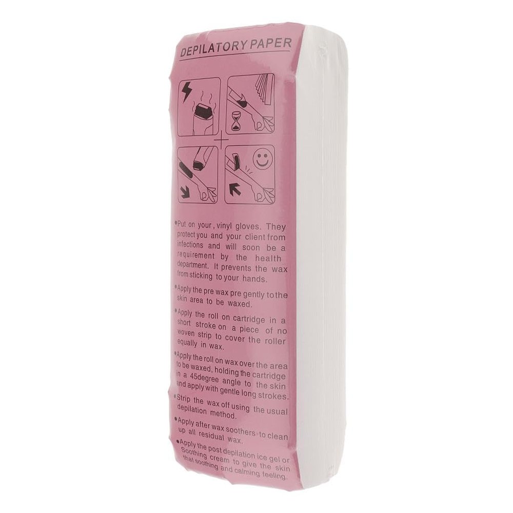 LOOM TREE 100 Pieces Nonwoven Hair Removal Paper Depilatory Wax Strips Epilator Waxing | Shaving & Hair Removal | Waxing Supplies
