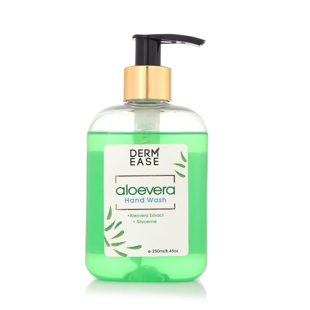 Derm Ease Aloevera Foaming Hand Wash 250ml | Rich Foam | Moisturizing Handwash | Gentle Cleanser for Soft Hands | Nourishing Liquid Hand Wash Pump