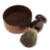 LOOM TREE Wooden Men'S Shaving Brush With Shave Mug Bowl Barber Beard Soap Cup Set - Convenient To Use And Creat Lather. | Shaving & Hair Removal | Shaving Brushes & Mugs view 4
