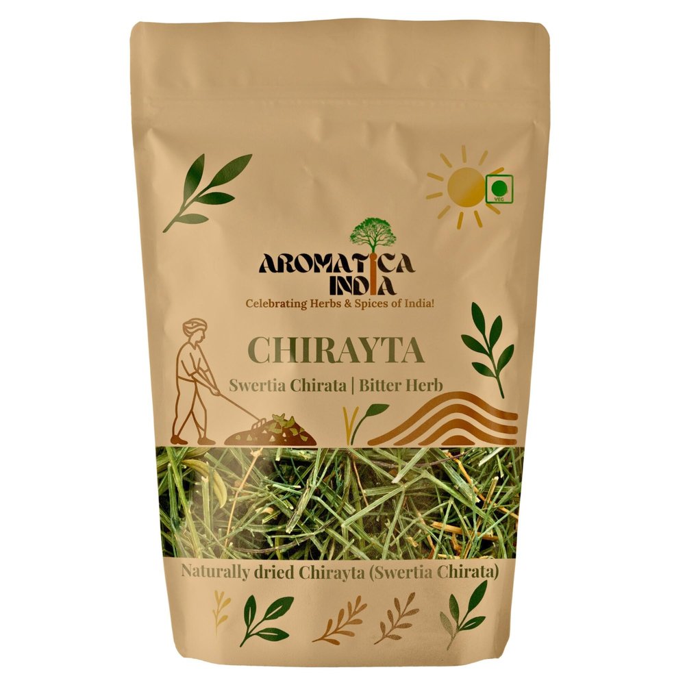 Aromatica India Kalmegh Dry Leaves Chirayata Whole Organic Herbs Andrographis Paniculata Bitter Stick Ayurvedic Leaf for eating 3Kg