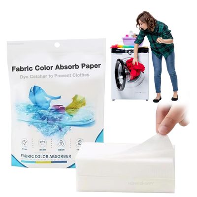 HURRYSHOPPY Fabric Clothes Color Dye Colour Dirt Catcher for Washing Machine Color Absorb Paper Allow Mixed Washes Prevent Colour Runs and Maintain Original Colour of Clothing Laundry Pack of (100)