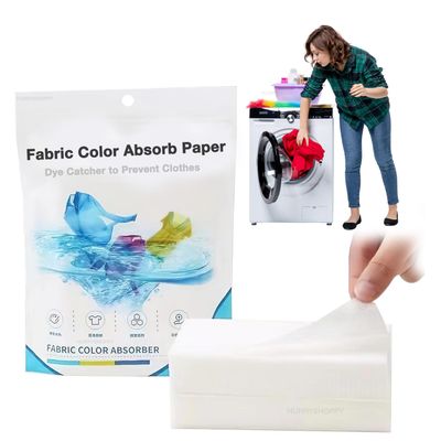 HURRYSHOPPY Fabric Clothes Color Dye Colour Dirt Catcher for Washing Machine Color Absorb Paper Allow Mixed Washes Prevent Colour Runs and Maintain Original Colour of Clothing Laundry Pack of (50)