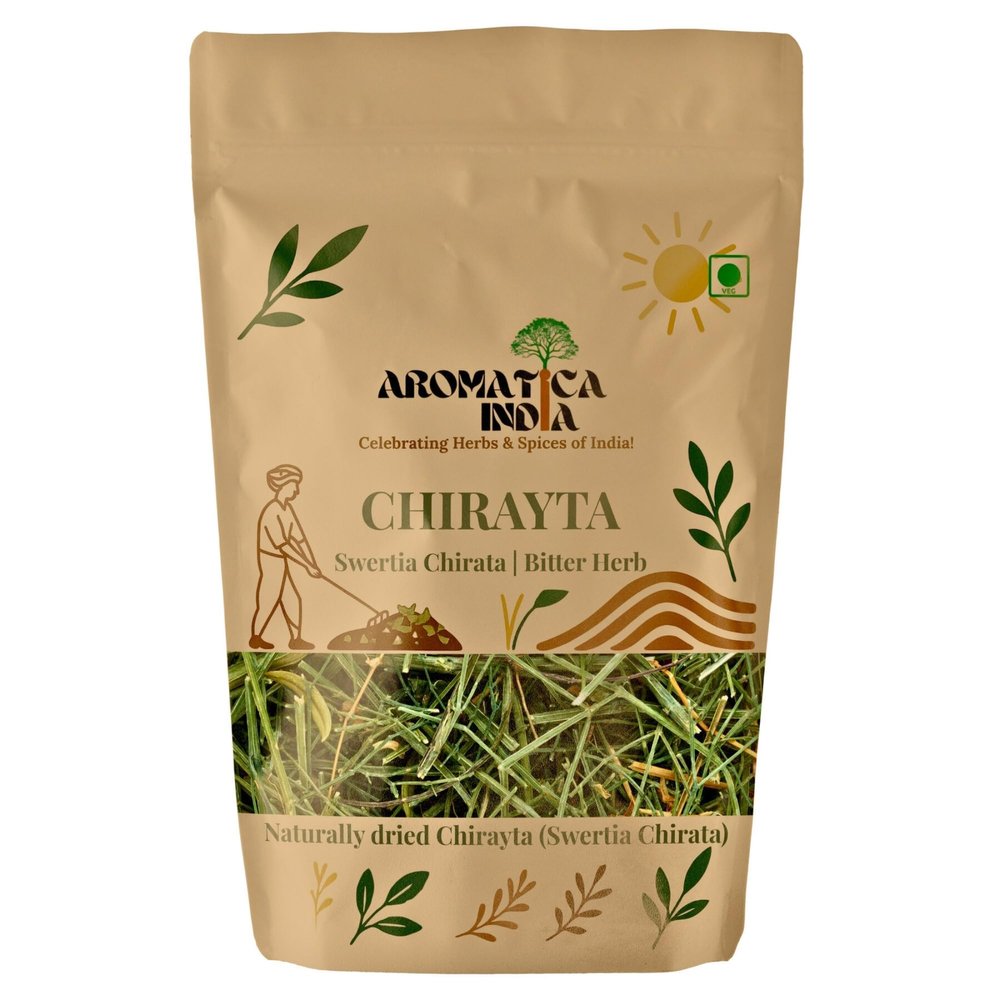 Aromatica India Kalmegh Dry Leaves Chirayata Whole Organic Herbs Andrographis Paniculata Bitter Stick Ayurvedic Leaf for eating 500gm